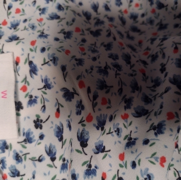 Sienna Sky Floral Dress Shoulder Tie Size Medium - Picture 7 of 9